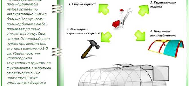 Сборка и установка теплицы из поликарбоната: как провести монтаж самому?