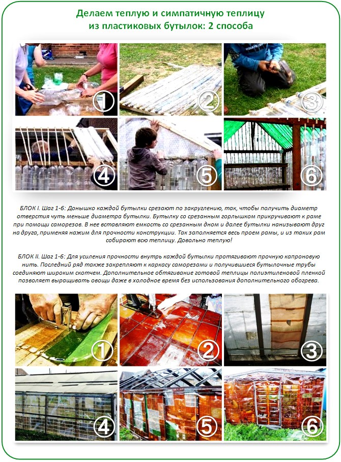 Теплица из пластиковых бутылок