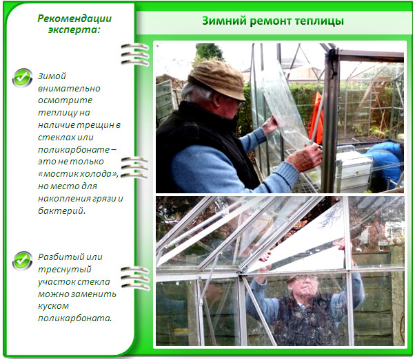 Ремонт теплицы