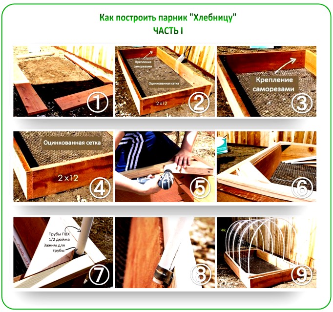 Как построить парник "Хлебница"